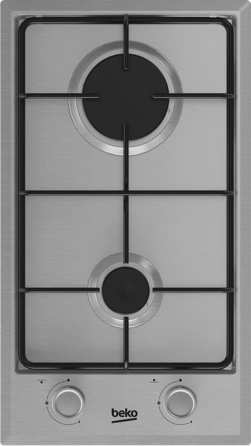 Beko HDCG 32220 FX kookplaat Roestvrijstaal Ingebouwd 29 cm Gaskookplaat 2 zone(s)