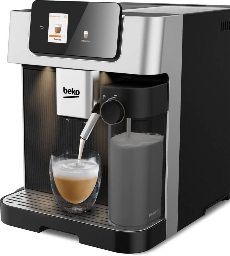 Beko Koffiezetapparaat met molen CEG7348X 1350 W 250 g bonen Zwart en Zilver