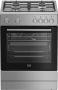 Beko FBM6202XNL AeroPerfect – Vrijstaand Gasfornuis – 60 cm – 4 Gasbranders – Multifunctionele Elektrische Oven – Inox – 66L – Energieklasse A - Thumbnail 2