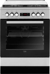 Beko FSM62330DXSNL-Gasfornuis-Boven en onderwarmte- Geintegreerde vonkontsteking