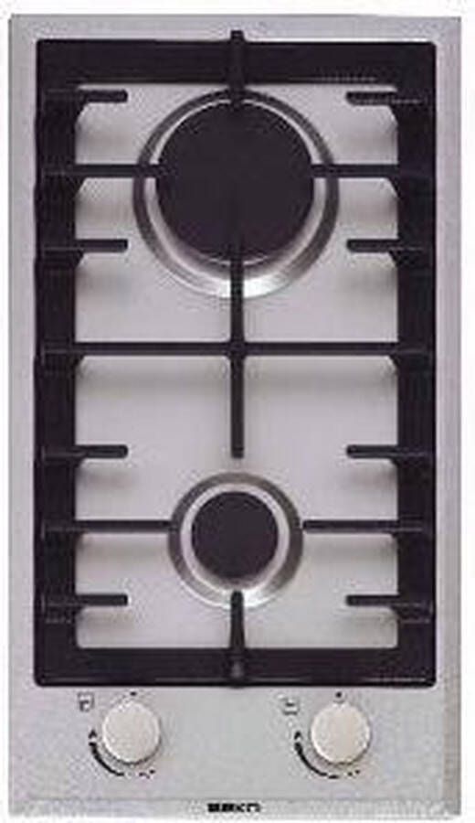 Beko HDCG 32221 FX kookplaat Zilver Ingebouwd Gaskookplaat 2 zone(s)