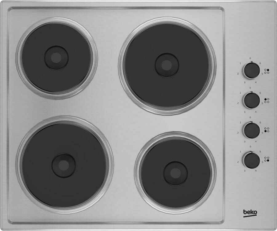 Beko Elektrische Kookplaat HIGE64100X | Elektrische kookplaten | Keuken&Koken Kookplaten | 8690842535031