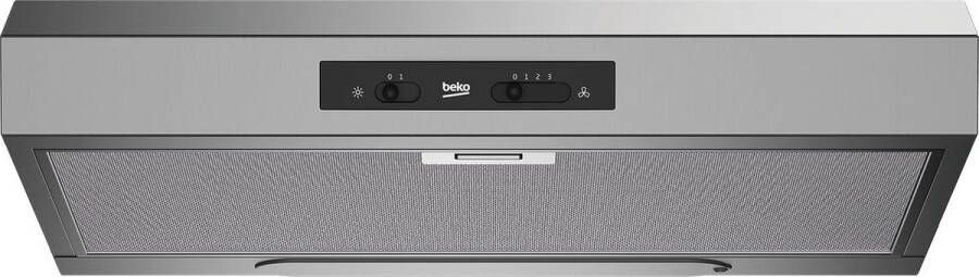 Beko HNS61210XH Afzuigkap 272 m³ uur Muurmontage Roestvrijstaal D