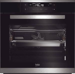 Beko Inbouwoven Model BIDM15500XDS Zwart 71 liter A+ Vleessonde