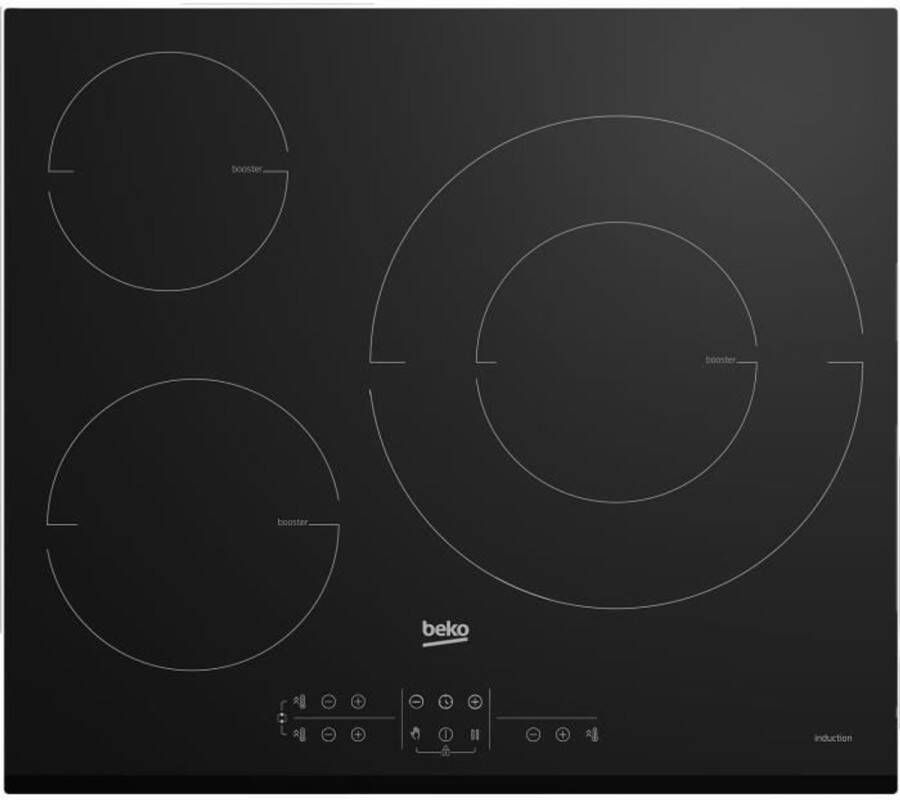 Beko Inductiekookplaat 3 branders 60 cm HII63M