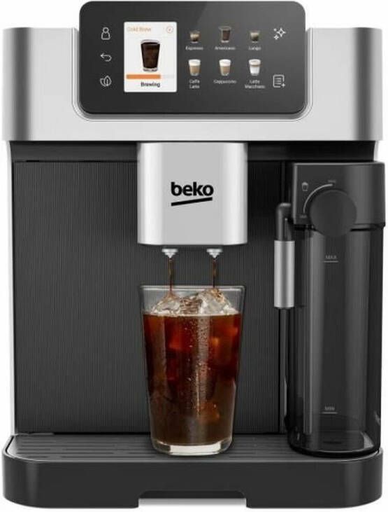 Beko Koffiezetapparaat met molen CEG7348X 1350 W 250 g bonen Zwart en Zilver - Foto 2