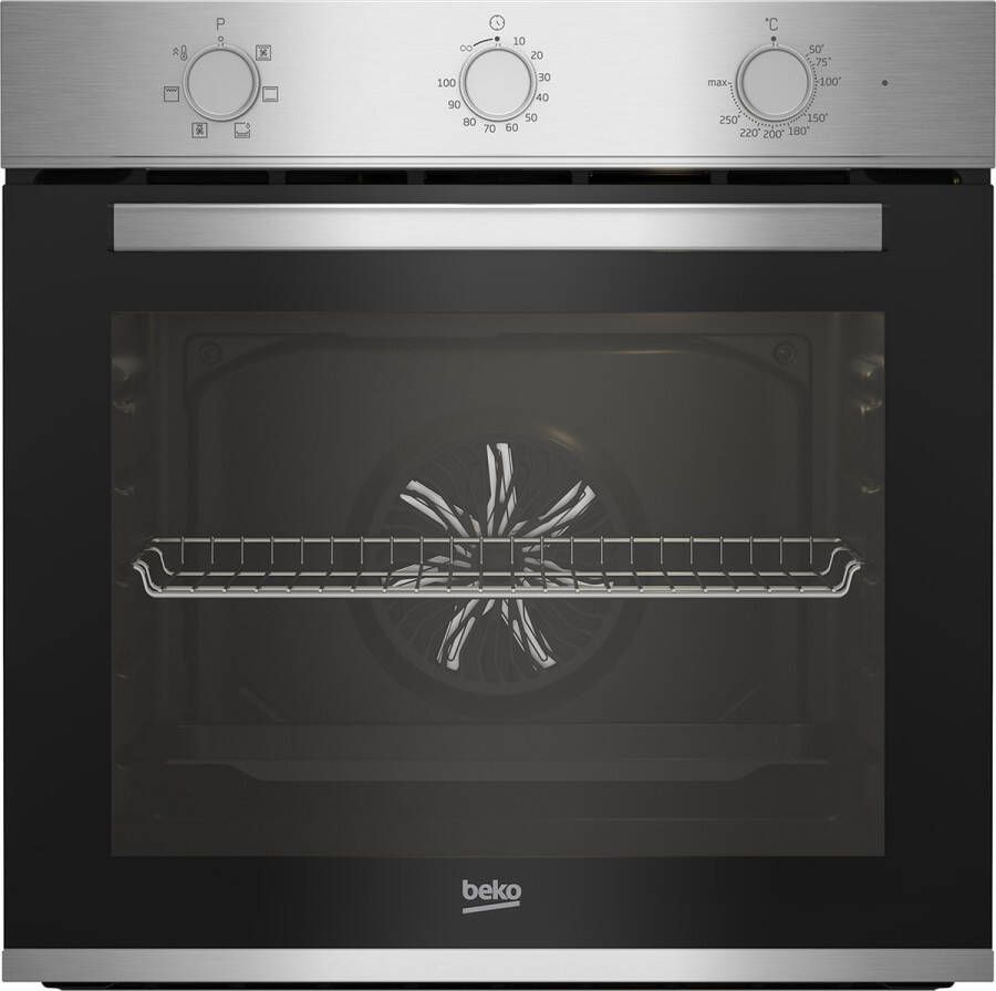 Beko geïntegreerde multifunctionele oven 72l 60cm roestvrij staal BBIE12100XD