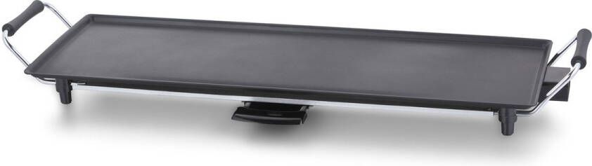 Beldray Petra Teppanyaki Grill – Keramische elektrische plancha 70 cm grillplaat met antiaanbaklaag PFAS-vrije keramische coating geen olie lekbak afneembare temperatuurregeling antislipvoetjes 1800W - Foto 2