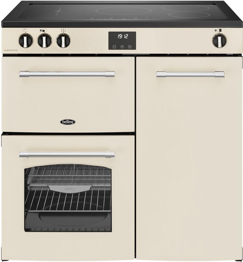 Belling 444411824 fornuis Range-fornuis Electrisch Inductiekookplaat zones Crème