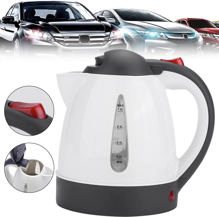 BENALLA 12v Elektrische Autowaterkoker 1L Draagbare Boiler Reizen Koffie Theepot Automatische Uitschakeling