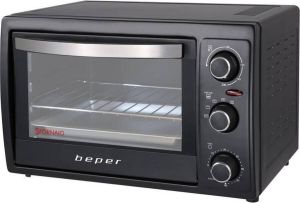 Beper 90.884- Elektrische Oven- 30 liter- Zwart