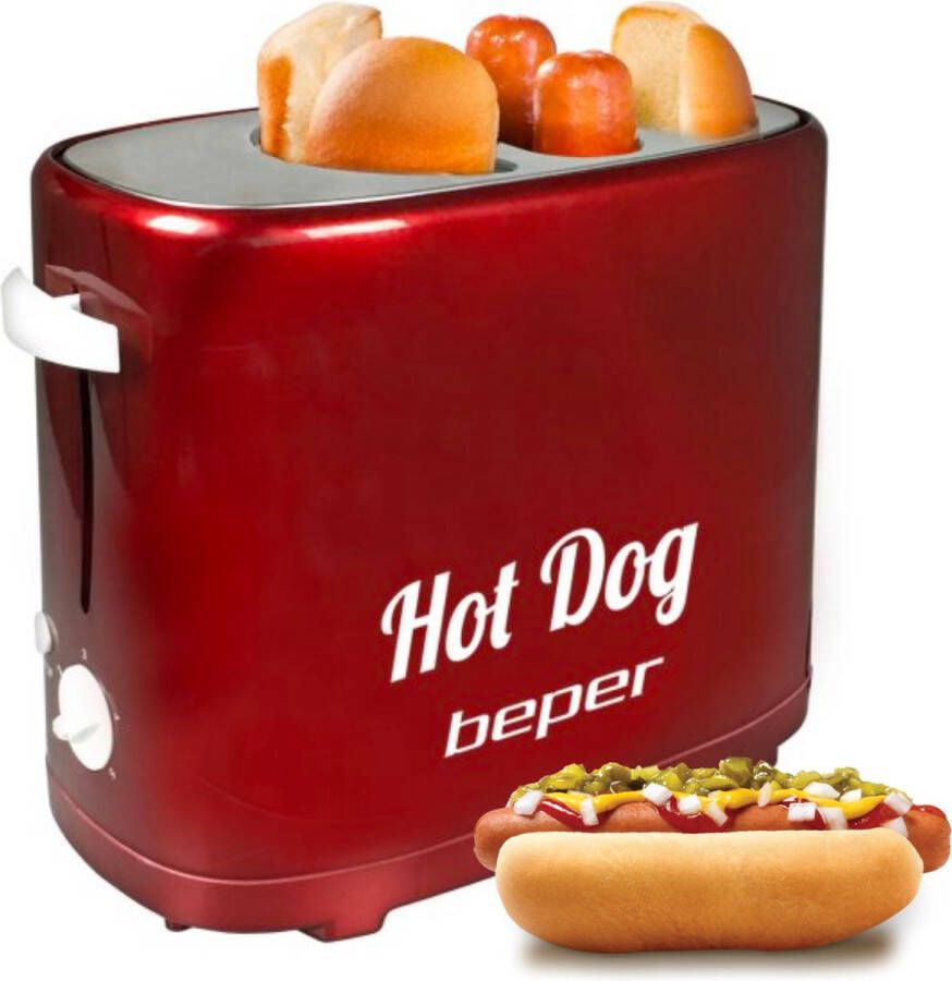 Beper BT.150Y Hotdog Maker Hotdog Machine Hotdog Grill Hotdog Cooker Hotdog Roller 750W