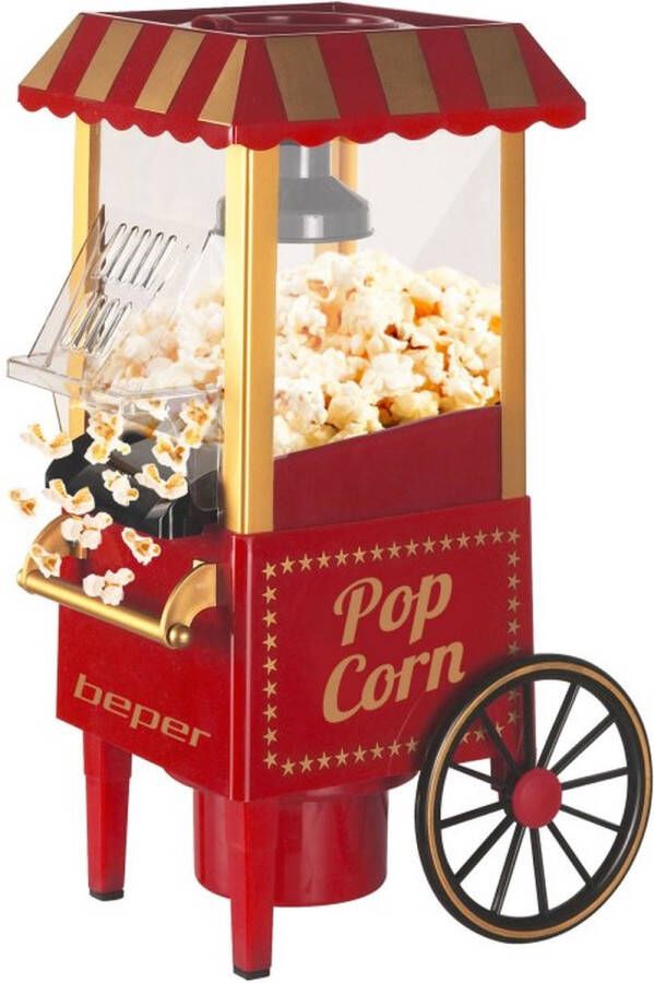 Beper BT.651Y Popcorn Machine Kar Design Rood Popcorn Machine Popcorn Maker Popcorn Popper Home Popcorn Machine Commercial Popcorn Machine - Foto 3