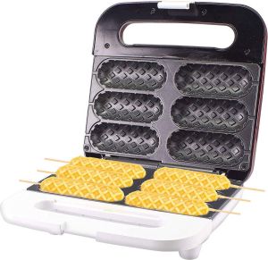 Garcia Pescara Beper P101CUD100- wafelmaker- wafel op stokje- 850watt- rood