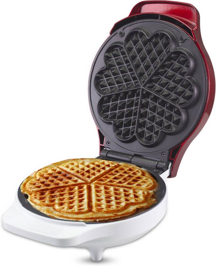 Beper BT.603Y Wafelijzer Rood Wafelijzer Wafelmaker Elektrisch wafelijzer Belgisch wafelijzer Professioneel wafelijzer