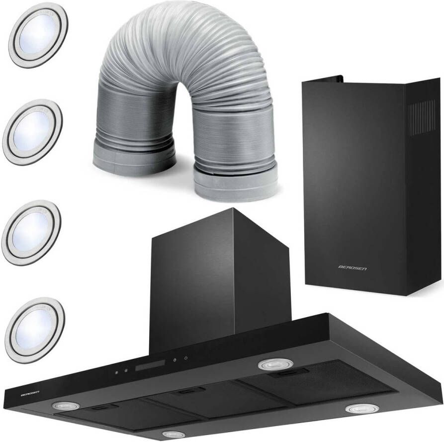 Berdsen Afzuigkap 90 cm BE-90E zwart