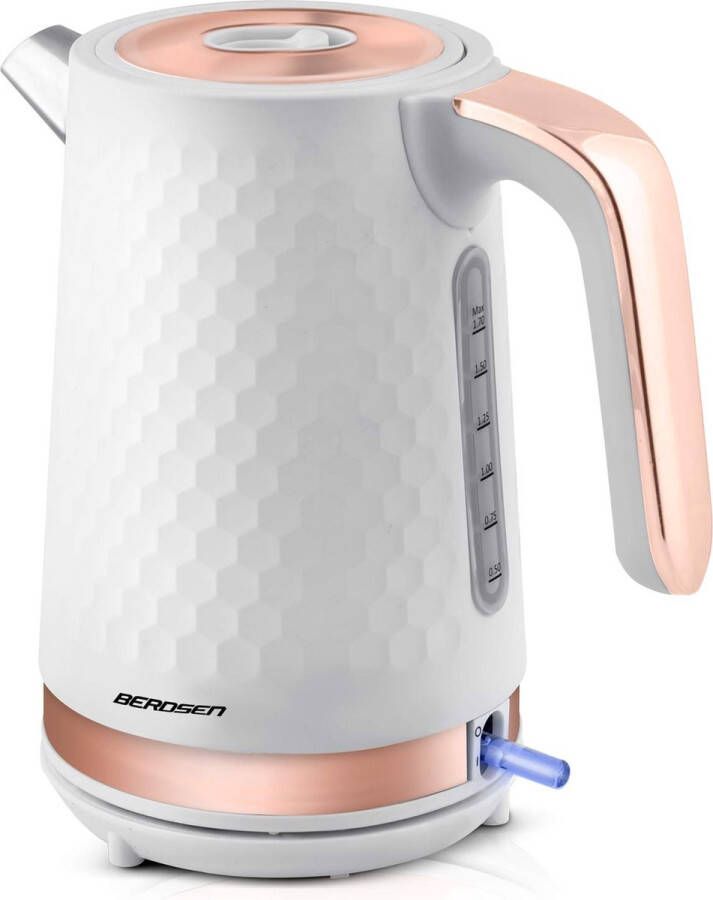 Berdsen BD-705 waterkoker 1 7l wit en koper
