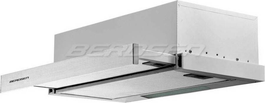Berdsen BE-60-LW telescopische afzuigkap 60 cm INOX