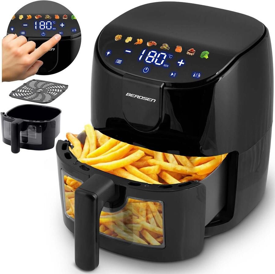 Berdsen BD-658 Airfryer 4 liter 1500W Zwart