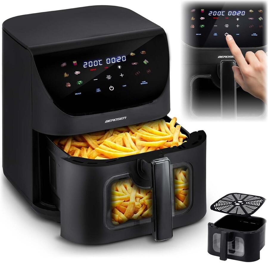 Berdsen BD-660 Heteluchtfriteuse 8L 1700W Touchscreen