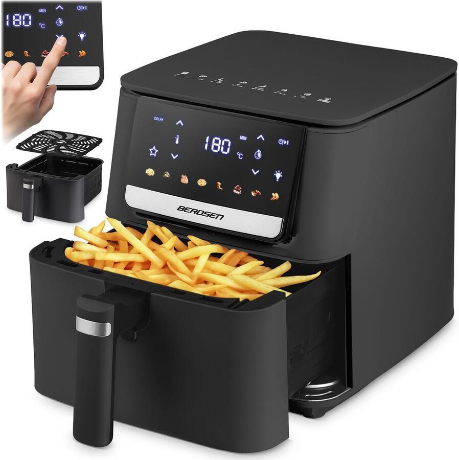 Berdsen BD-662 Heteluchtfriteuse 6.5L 1700W Zwart