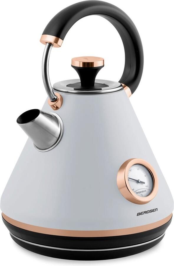 Berdsen waterkoker met thermometer 1.7L 1850-2200W 360° draaibare basis