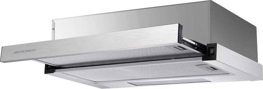 Berdsen BT-233 Vlakscherm Afzuigkap 50 cm 80W RVS Zilver