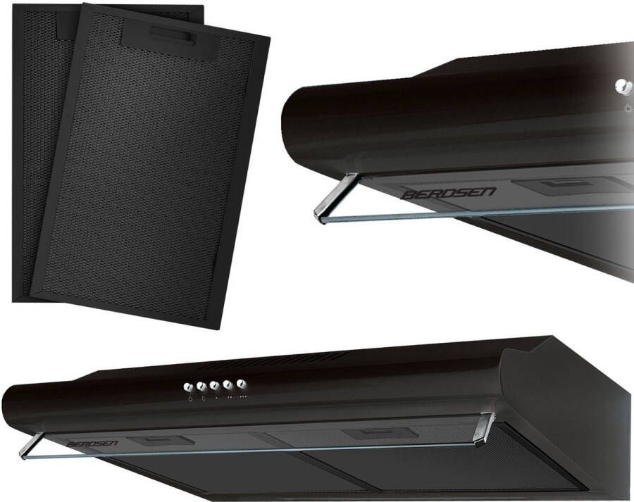 Berdsen Onderbouw afzuigkap – absorber 50 cm BE-10-A zwart