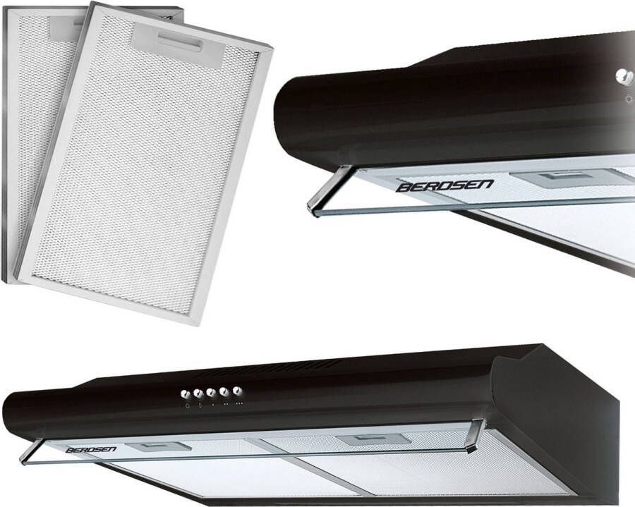 Berdsen Onderbouw afzuigkap – absorber 50 cm BE-10-A zwart