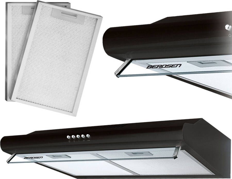 Berdsen Onderbouw afzuigkap – absorber 60 cm BE-10-A zwart