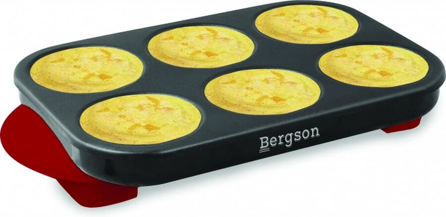 Bergson BCP56 Pannenkoekenmaker Crêpe Maker 6 stuks 1500 Watt