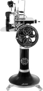 Berkel International Berkel Snijmachine B114 Volano Zwart met zilver Compleet met onderstel Exclusief en van hoogwaardige kwaliteit