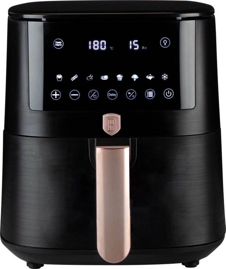 Berlinger Haus Air Fryer BH9537 – 5L – Black Rose Gold – Gezond Koken in Stijl