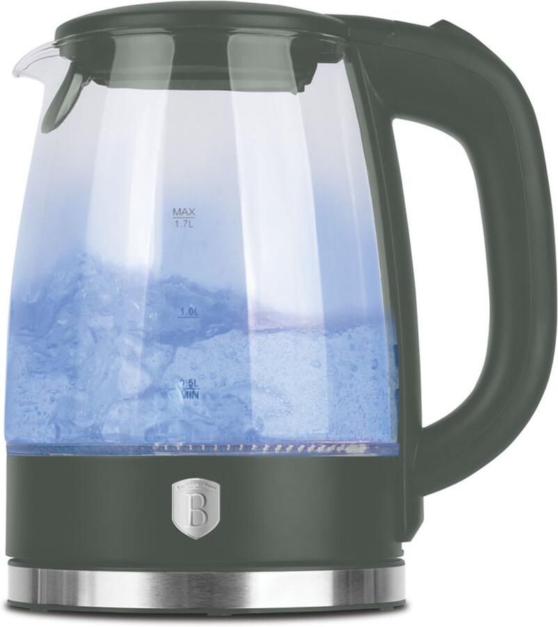 Berlinger Haus glazen waterkoker LED light mat groen