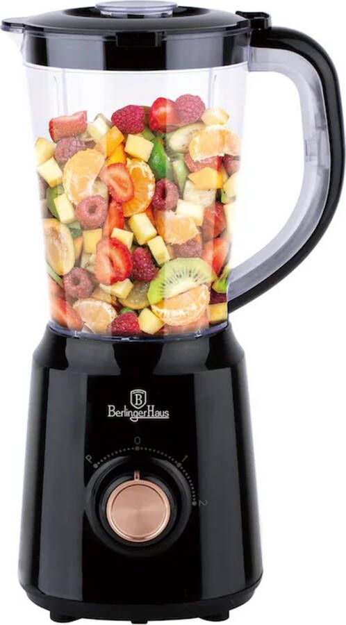 Berlinger Haus Blender 500W 1.5L Smoothie Maker Zwart