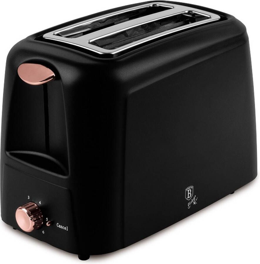 Berlinger Haus Broodrooster Toaster – 750W – 6 Toaststanden – Zwart