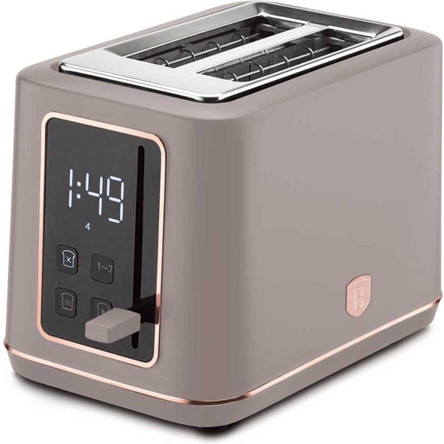 BerlingerHaus Berlinger Haus 9664 Digitale Broodrooster Toaster Taupe Collection