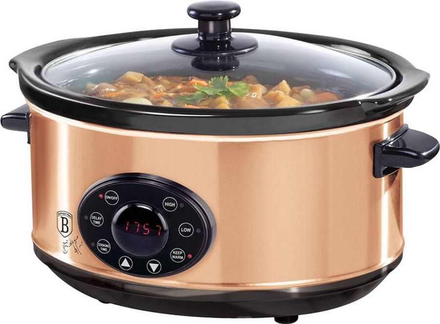 BerlingerHaus Berlinger Haus 9383 Digitale slowcooker Rose Gold 3.5 liter inhoud