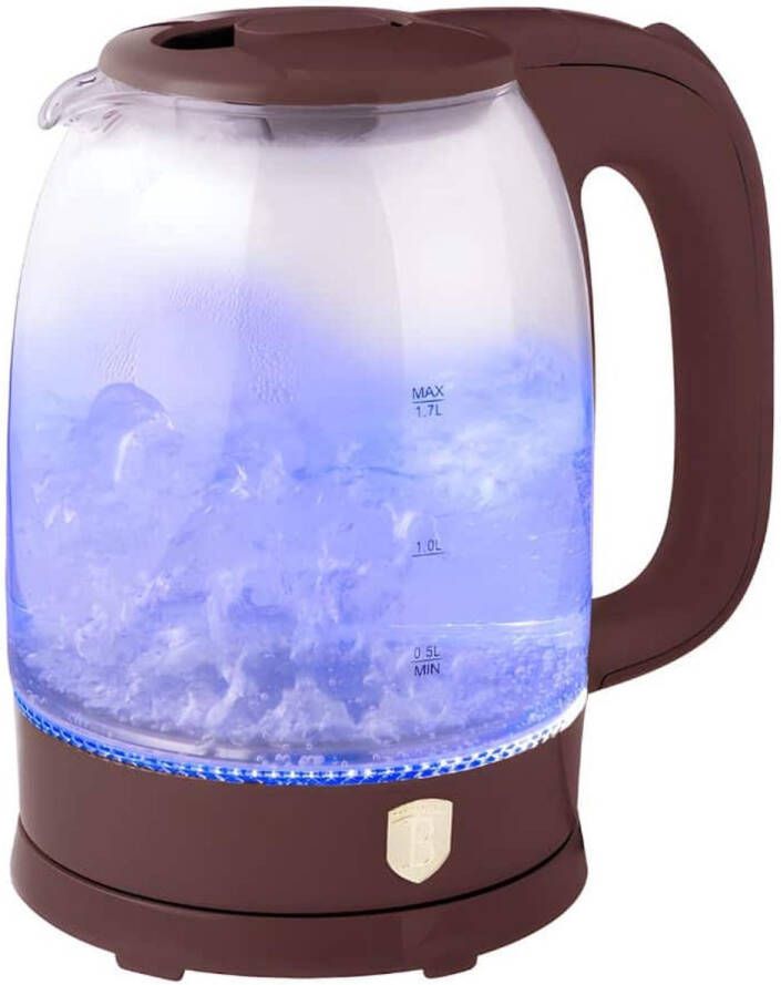 BerlingerHaus Berlinger Haus 9568 Glazen waterkoker bordeaux rood 1.7 liter Leonardo Collection