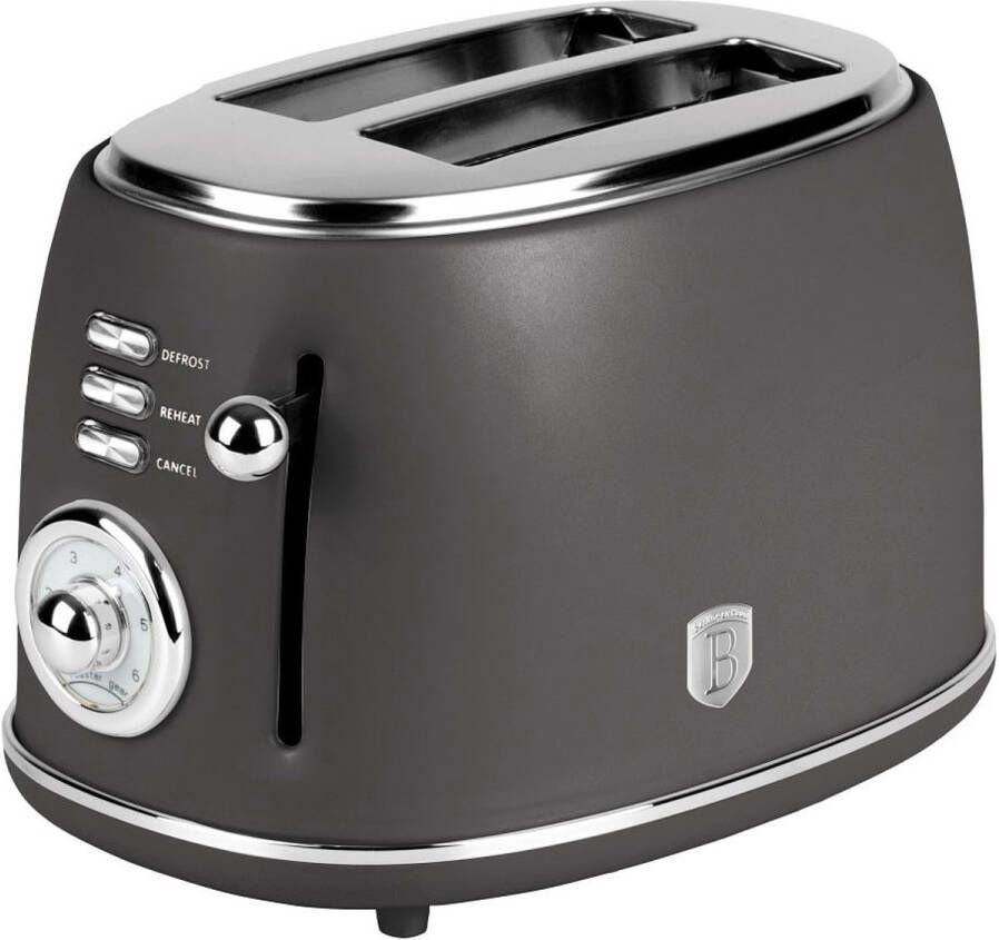 BerlingerHaus Berlinger Haus 9643 Broodrooster Toaster Antracit Collection Grijs