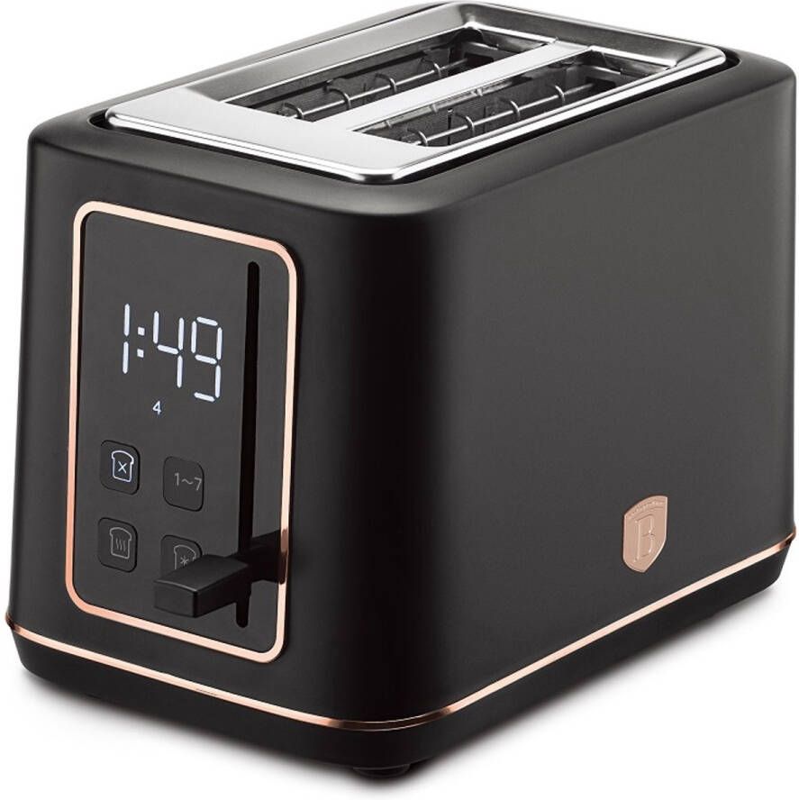BerlingerHaus Berlinger Haus 9661 Digitale Broodrooster Toaster Black Rose Collection