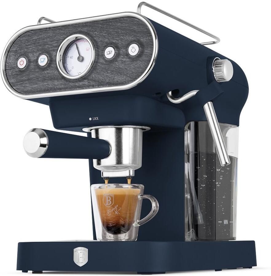 BerlingerHaus 9858 3 in 1 Espresso koffie Senseo Touchscreen Machine Deep Sea collection