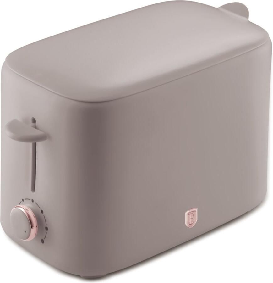 BerlingerHaus Broodrooster met afdekkap 750 W Taupe Collection