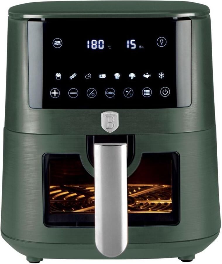 BerlingerHaus Digitale heteluchtfriteuse 8 l Matte Green Collection