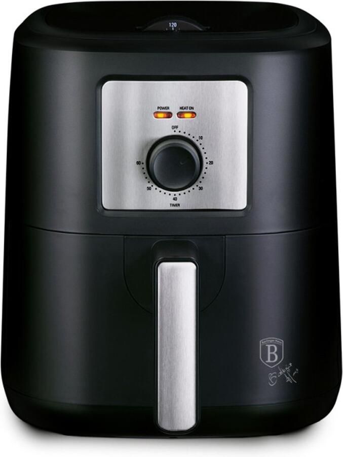 BerlingerHaus Heteluchtfriteuse 4 l Matte Black Collection