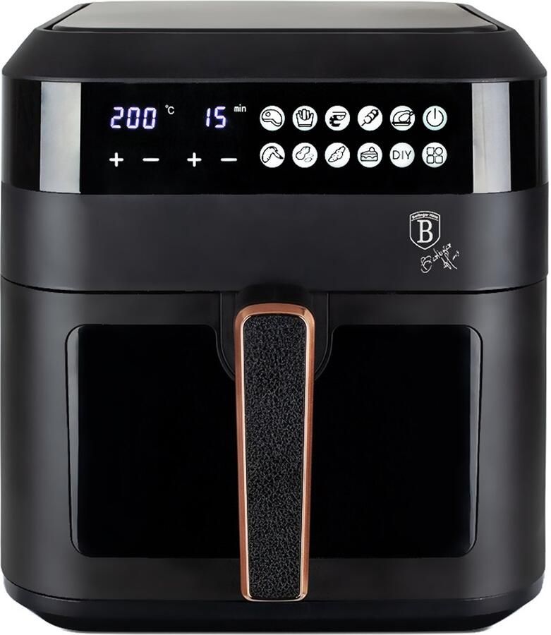BerlingerHaus Heteluchtfriteuse 6 3 l Black Rose Collection