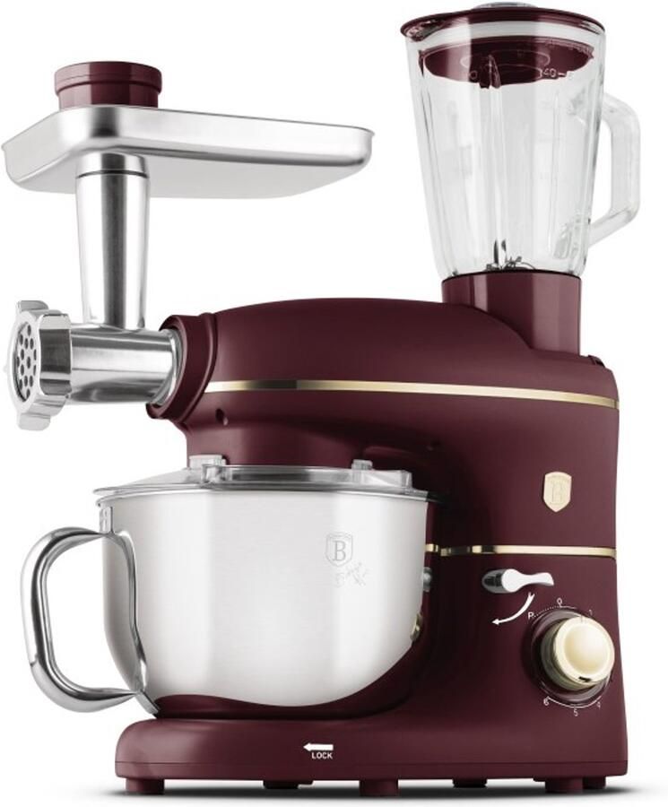 BerlingerHaus Keukenmachine met molen en mixer 1500 W Leonardo Collection