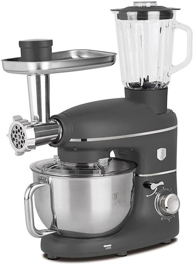 BerlingerHaus Keukenrobot met molen en mixer 1500 W Antracit Collection
