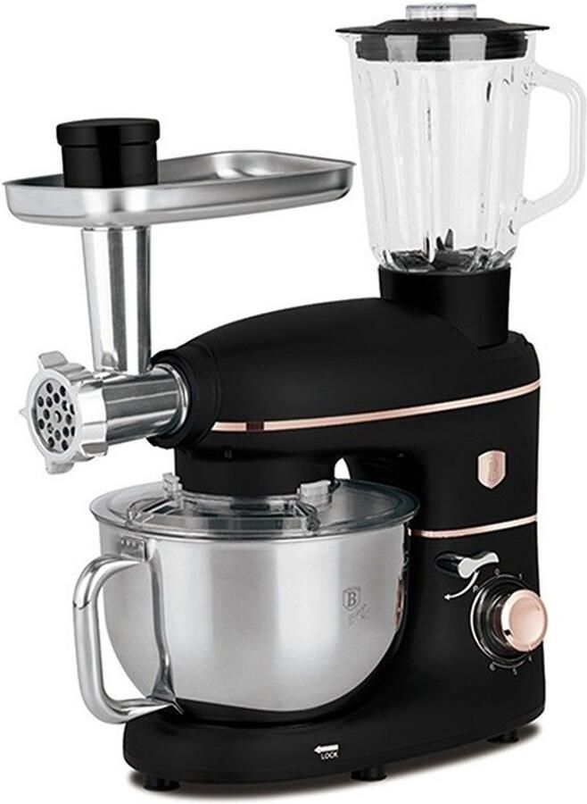 BerlingerHaus Keukenrobot met molen en mixer 1500 W Black Rose Collection