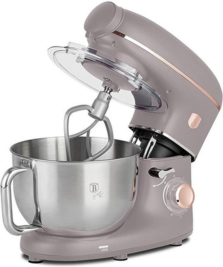 BerlingerHaus Keukenrobot met molen en mixer 1500 W Taupe Collection